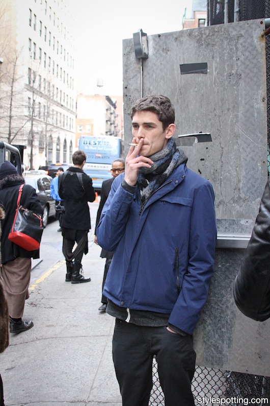 male model smoking
