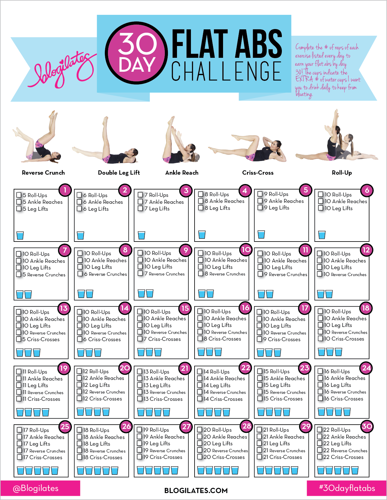 30 Day Flat Abs Challenge!
