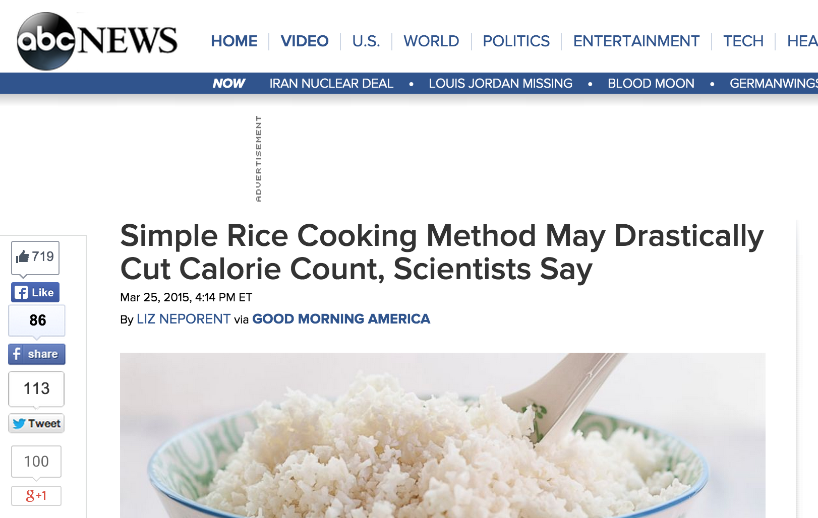 Los científicos han descubierto una manera simple de cocinar el arroz que reduce drásticamente las calorías - El Los científicos han descubierto una manera simple de cocinar el arroz que reduce drásticamente las calorías - El