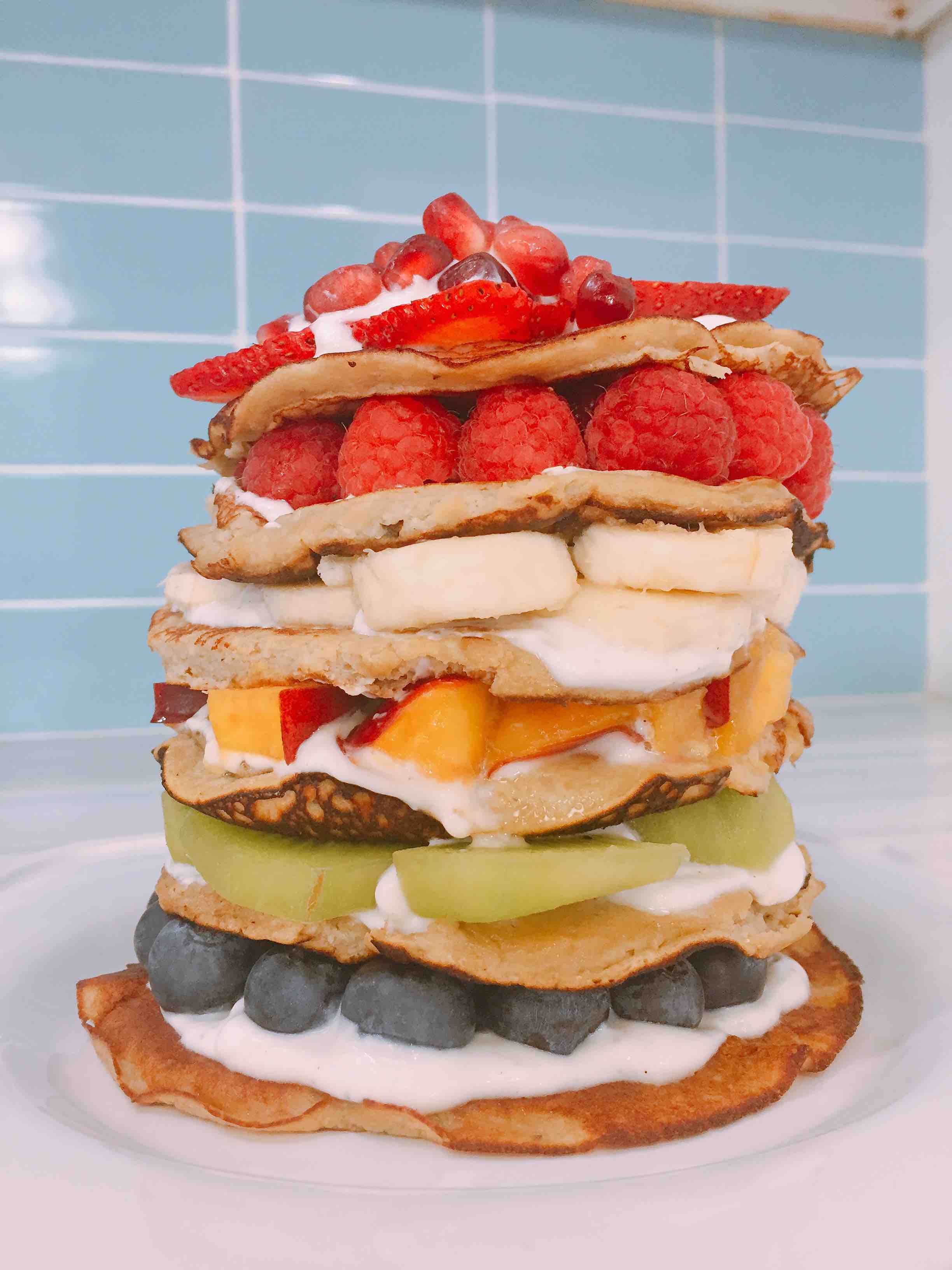 Instagram Worthy Rainbow Pancakes