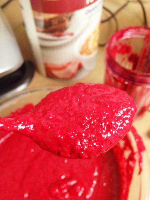 red velvet batter
