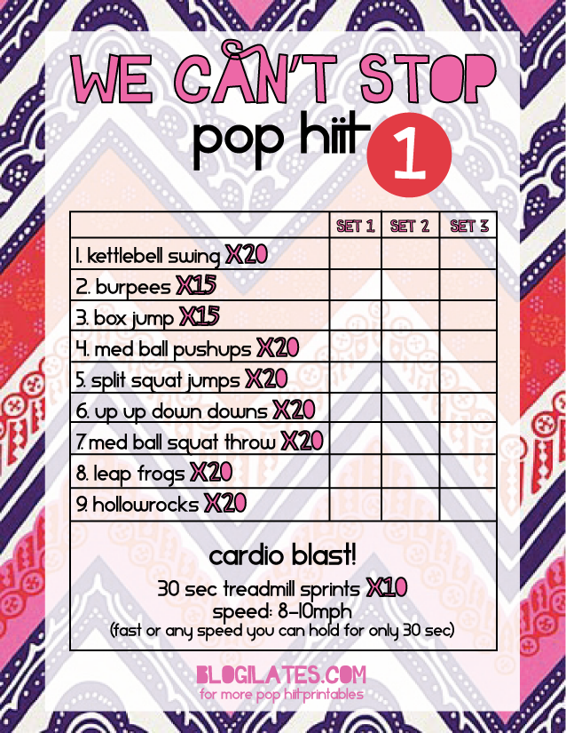 we cant stop POP HIIT