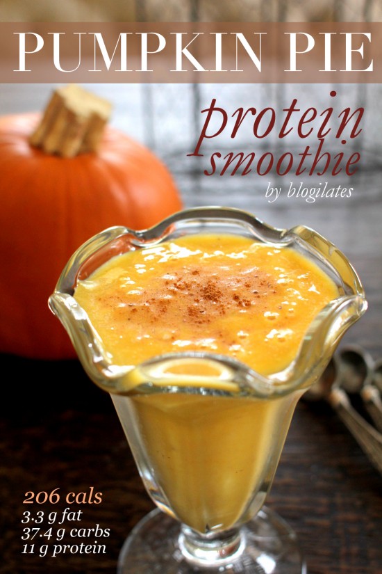 pumpkin pie protein smoothie