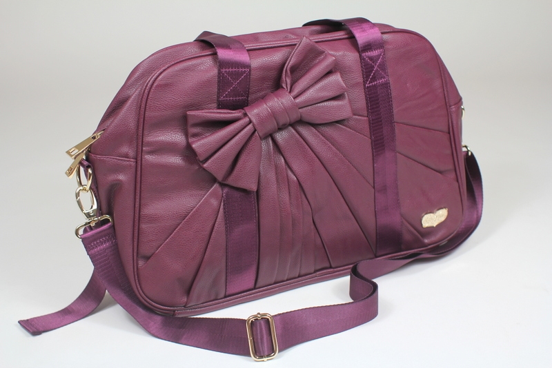 purple gym bag