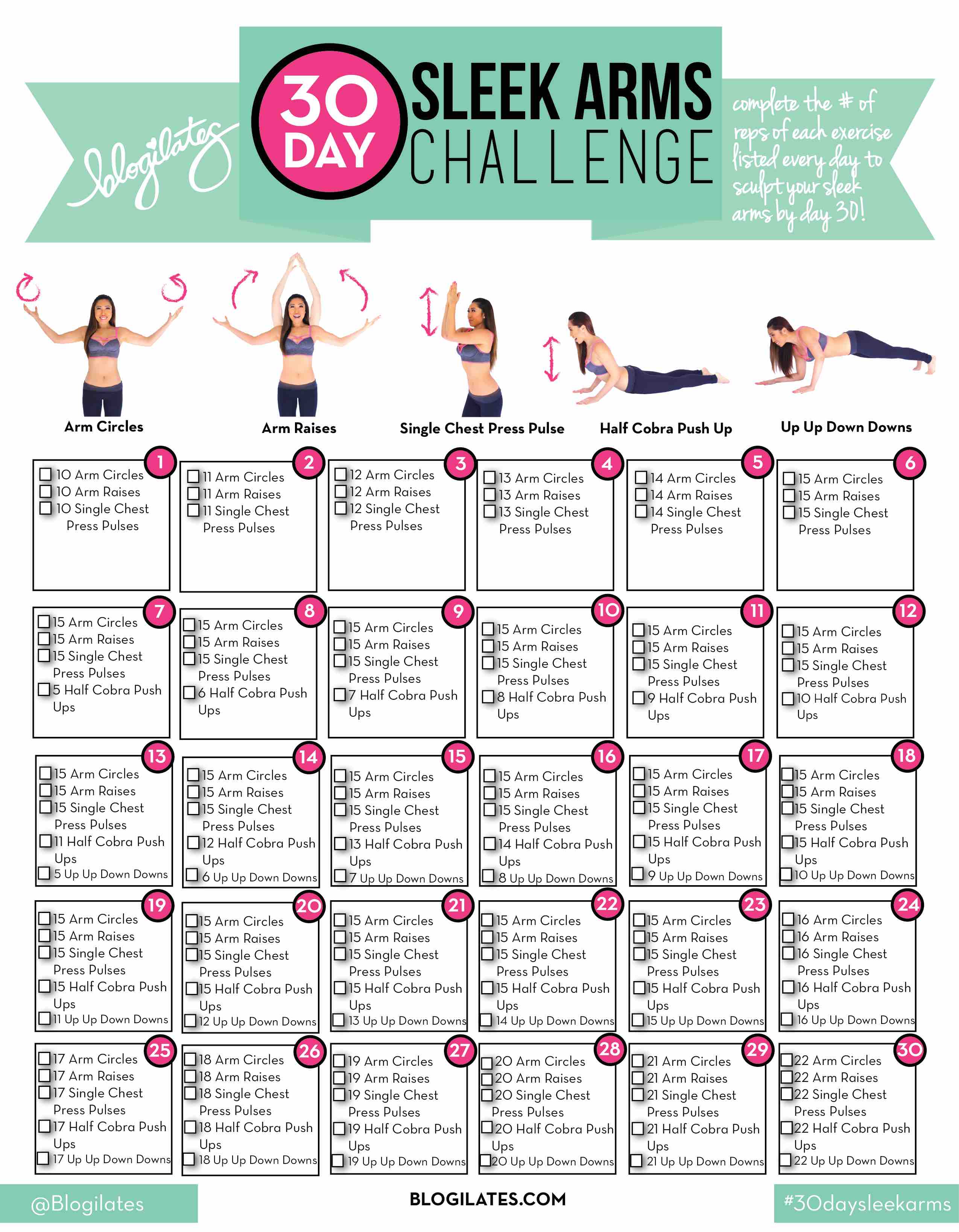 30 Day Sleek Arms Challenge – Blogilates - 2549 x 3275 jpeg 485kB