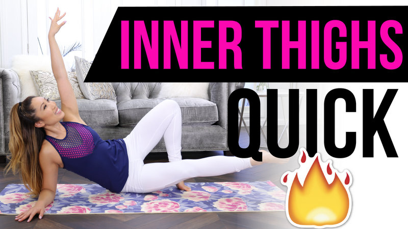 Quick Burn INNER THIGH Workout! Best Pilates Exercises for Lean & Toned legs!  - Blogilates