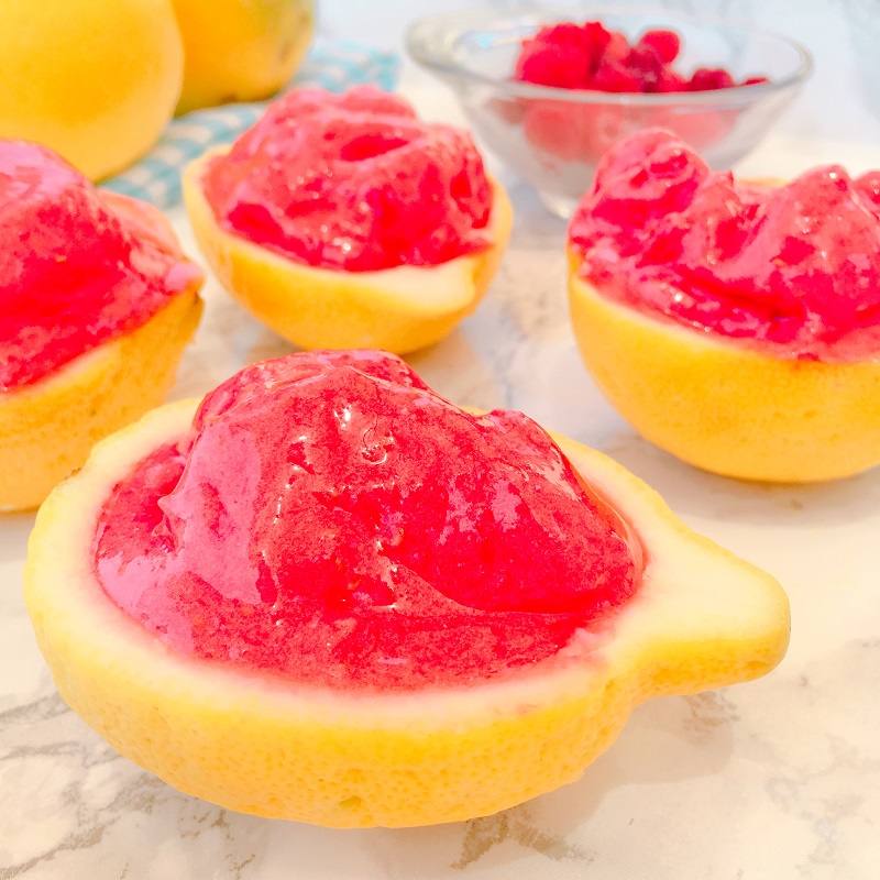 Pink Lemonade Sorbet Cups! it's okay to believe, the Magic Shop will