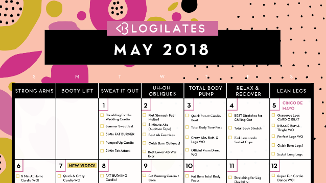 Blogilates Beginner Calendar Before And After / Your September Workout