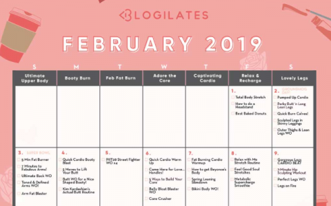 blogilates monthly workout plan