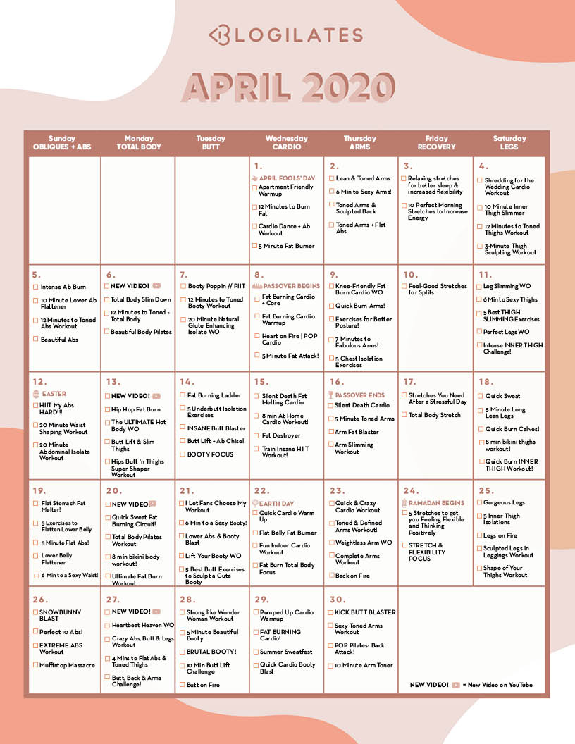 blogilates november 2021 calendar Calendar Archives Blogilates blogilates november 2021 calendar