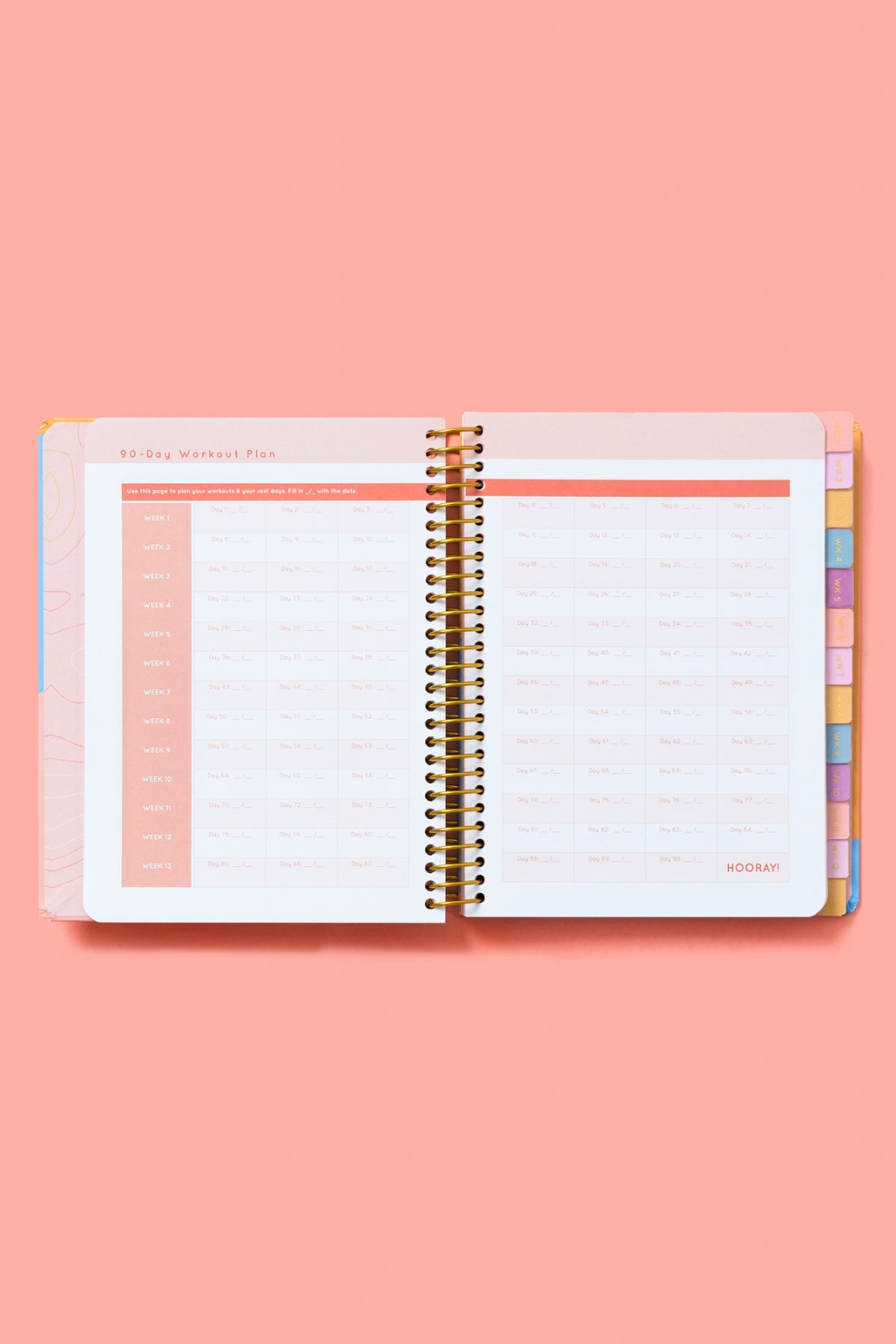 BeFulfilledPOPFLEX90DayJournalWorkoutPlanSpread Blogilates