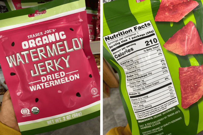 trader joe's watermelon jerky blogilates review