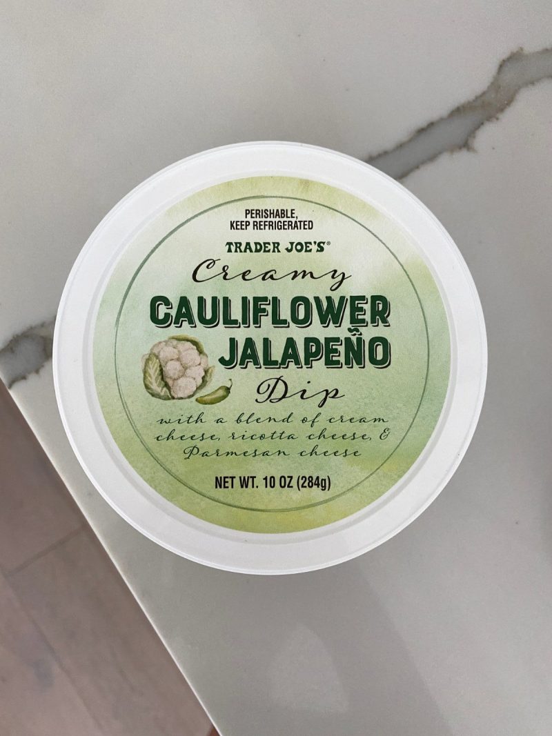 trader joes blogilates review cauliflower jalapeno dip