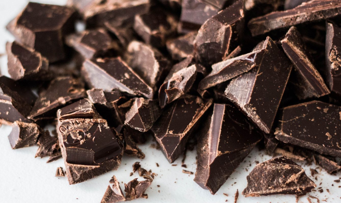 chopped sweet chocolate pieces