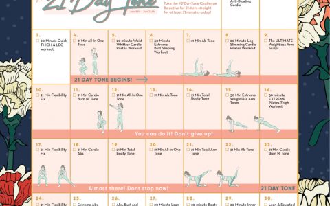 Blogilates Cassey Ho 1 Female Fitness Channel On Youtube january blogilates calendar 2021