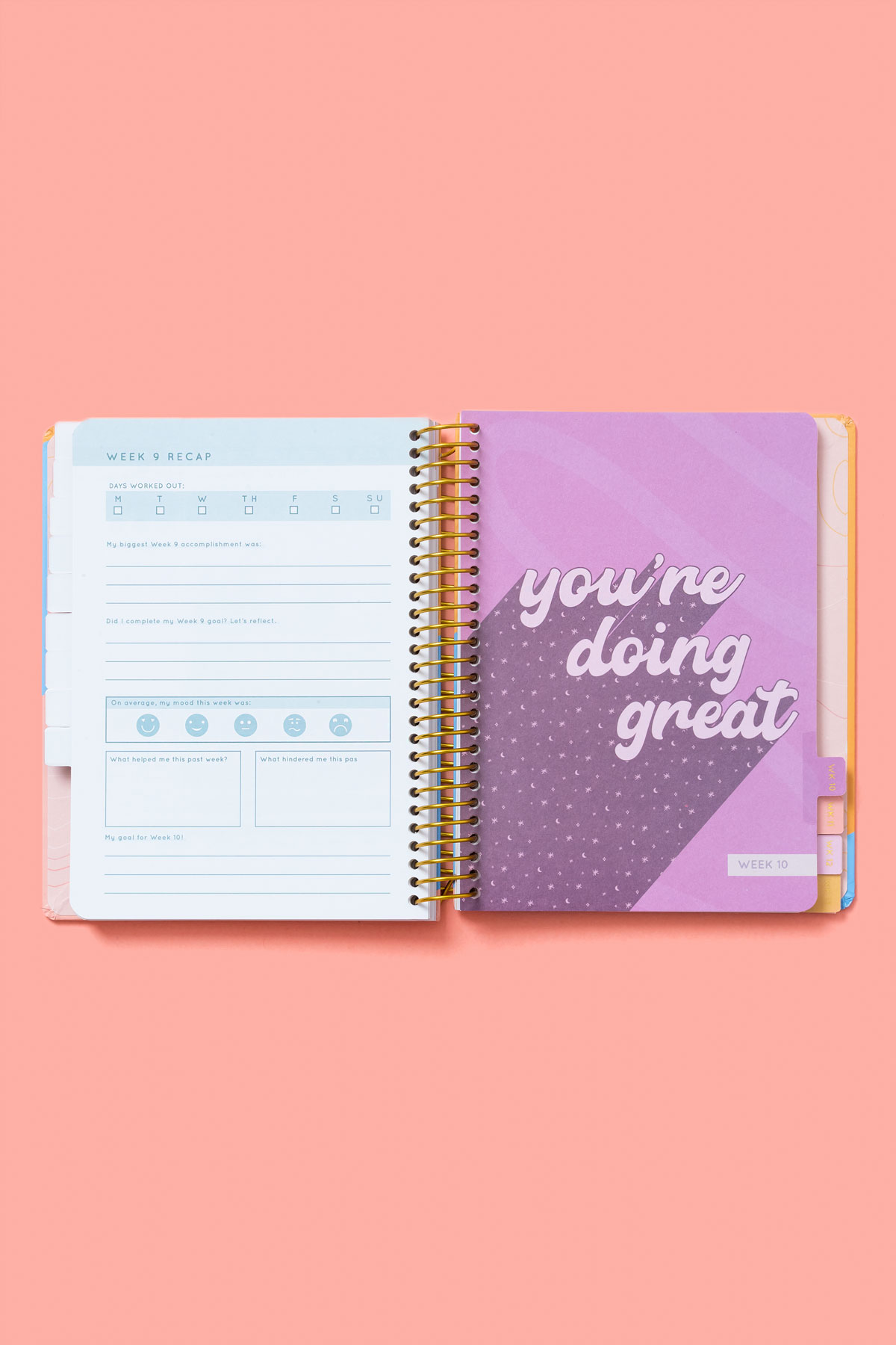 page inside with motivational quote POPFLEX 90 Day Journal Blogilates by Cassey Ho