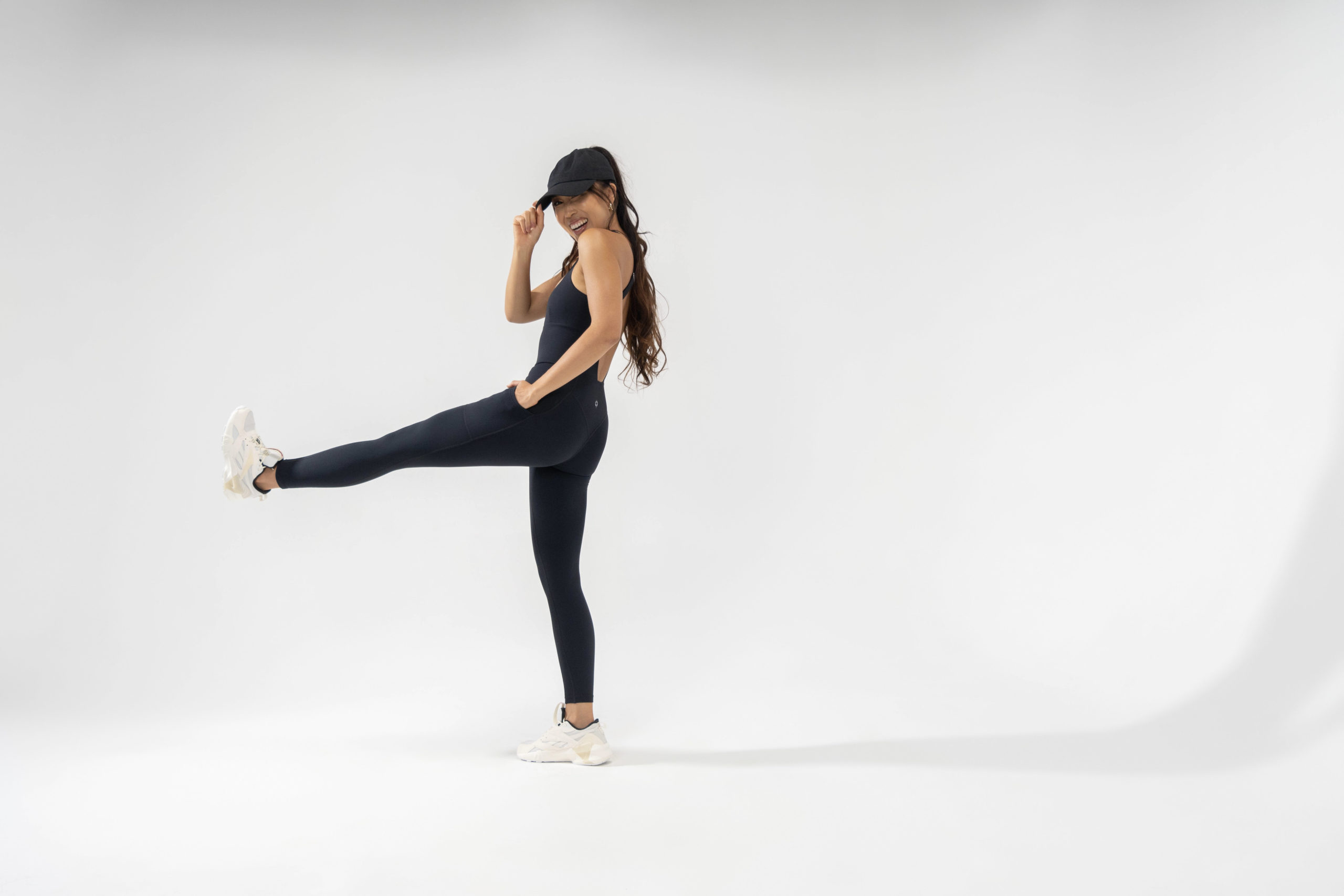 A buttery-soft legging + twirl-worthy coverage. Meet the Sklegging. @ blogilates #modestfashion 