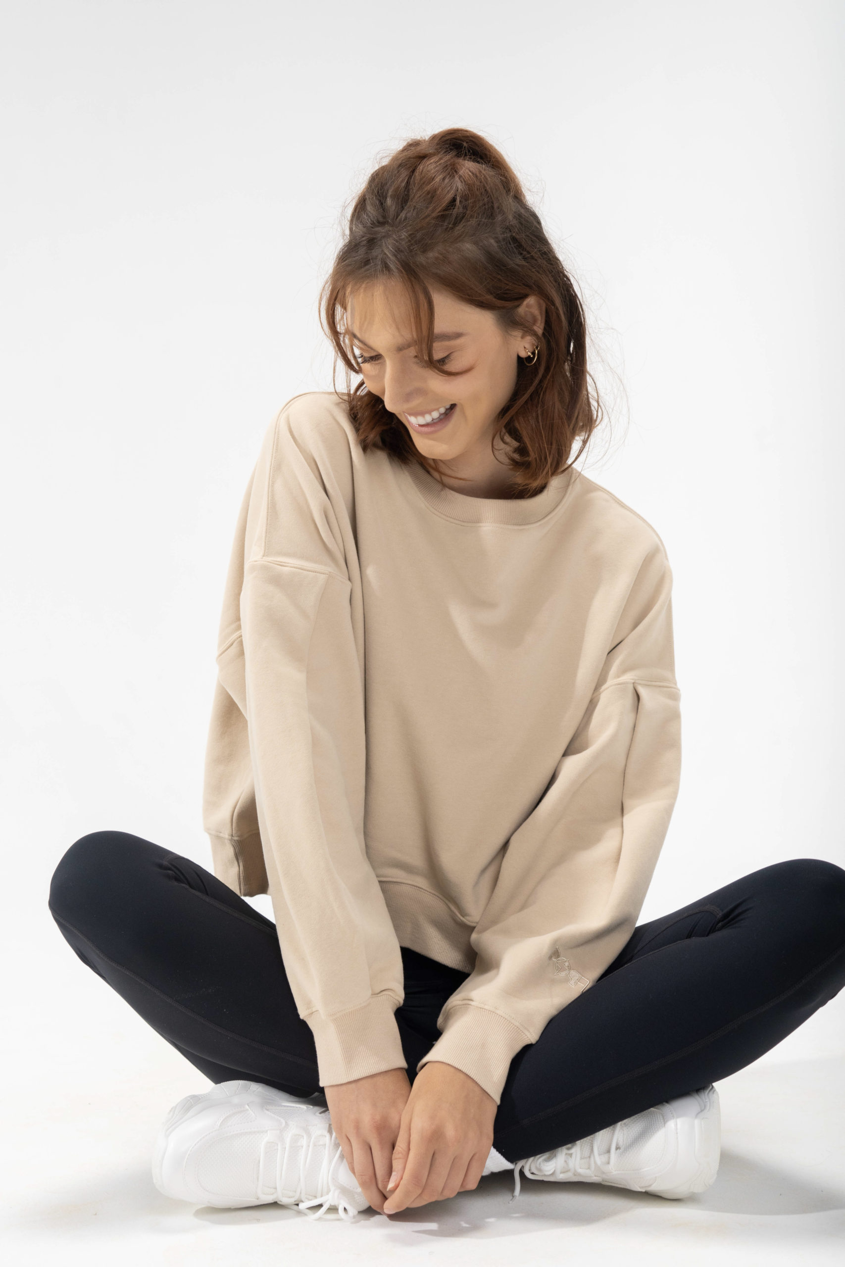 popflex basics belle sweater oat