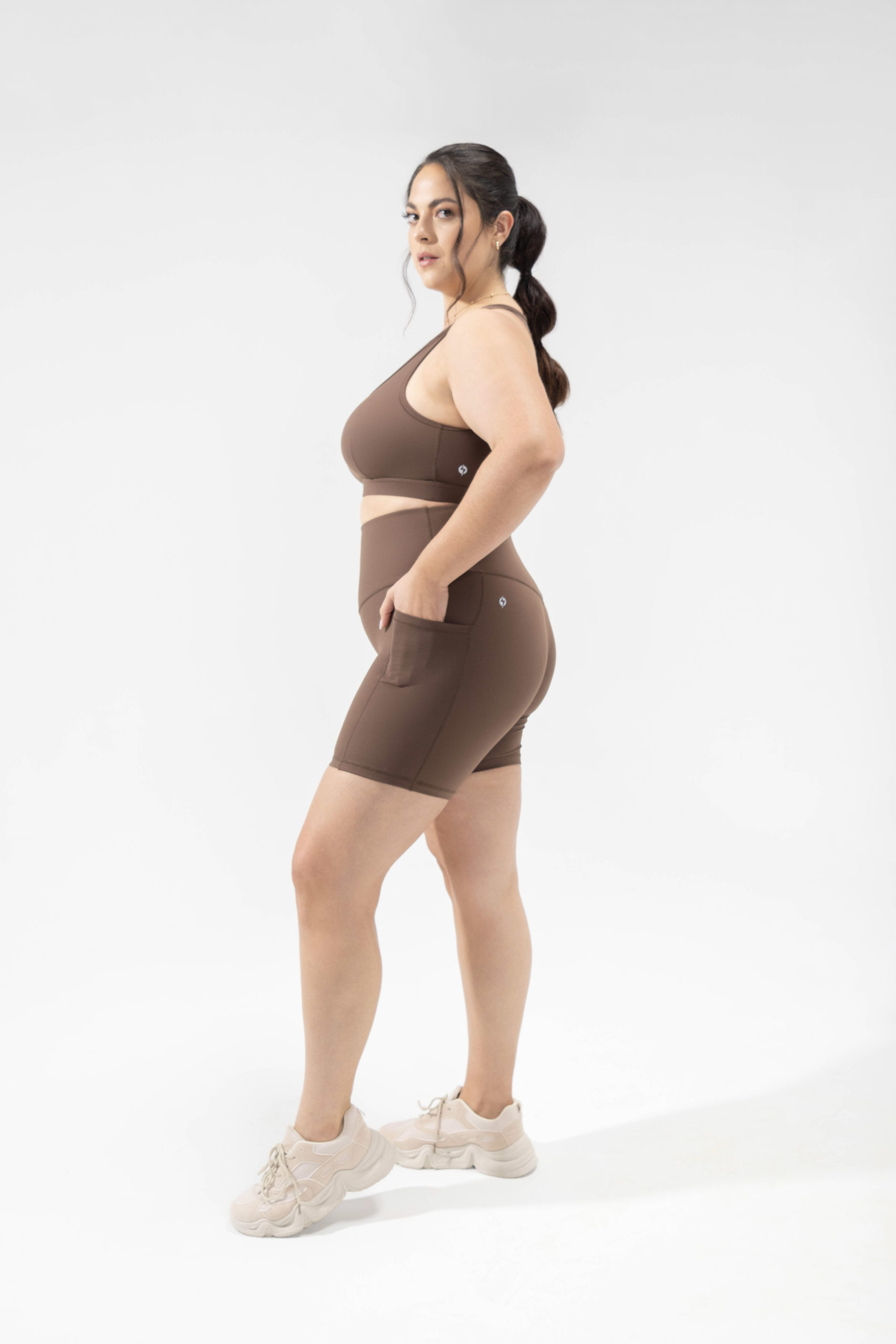 Popflex Supersculpt Legging with Pockets - Mocha