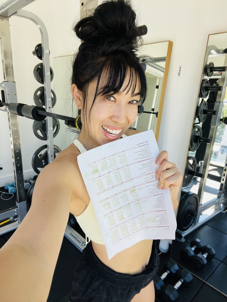 star Cassey Ho shows off her “Blogilates”