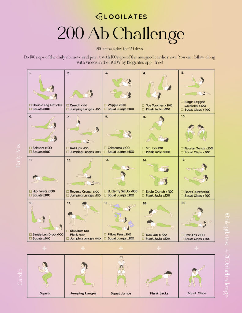 200 Ab Challenge Archives Blogilates