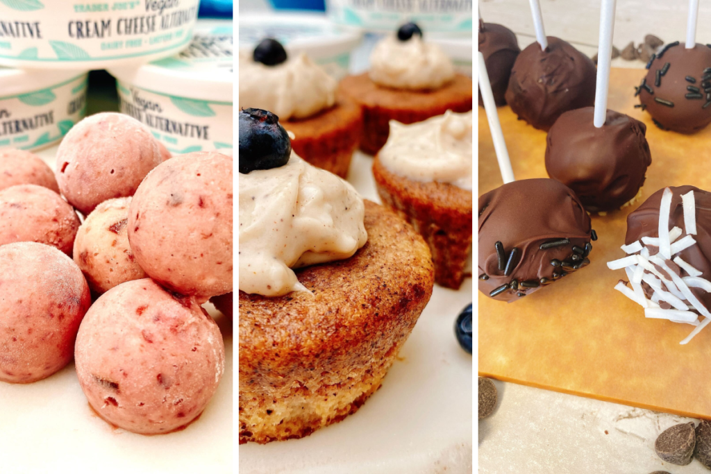 vegan cream cheese recipes cherry bombs cinnamon cupcakes chocolate cookie bites