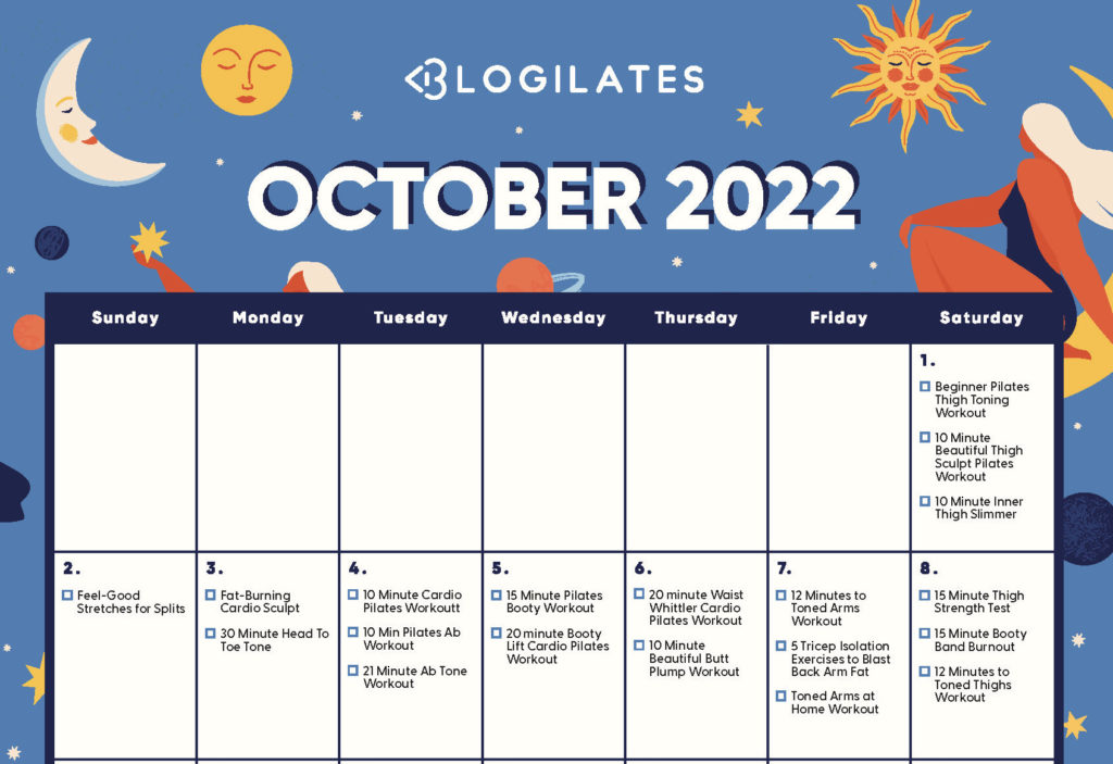 Blogilates sales calendar beginner