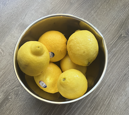 natural deodorant test lemons in bowl