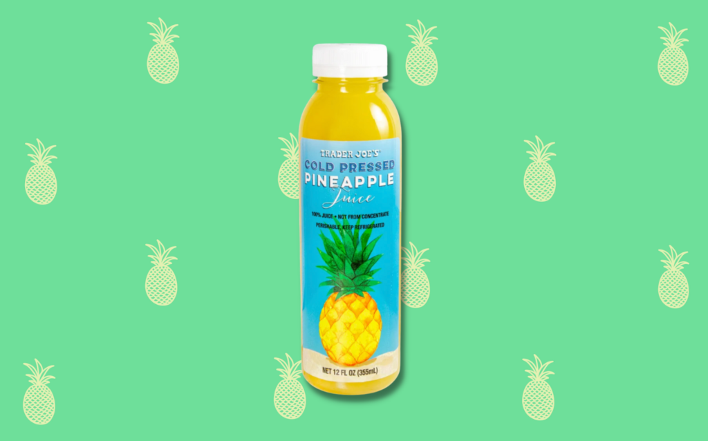 trader joe's acold  pressed pineapple foodstuff  acold  and flu remedy