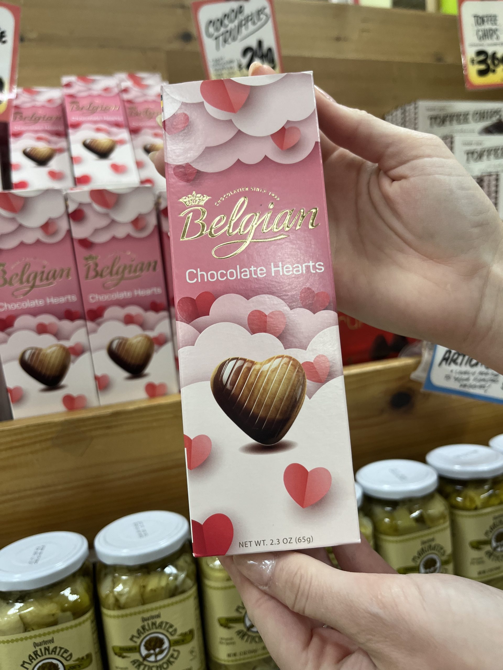 trader joe's valentine's day gifts belgian chocolate hearts