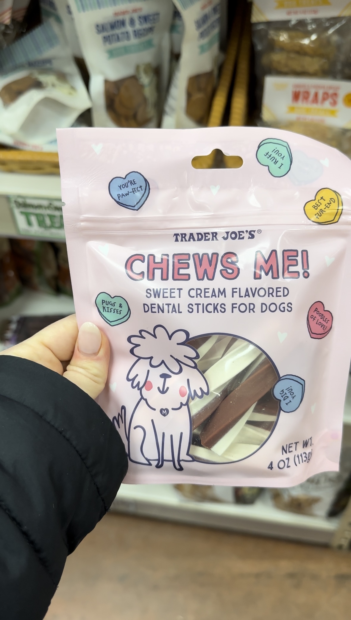 trader joe's valentine's day gifts for dogs treats chews me