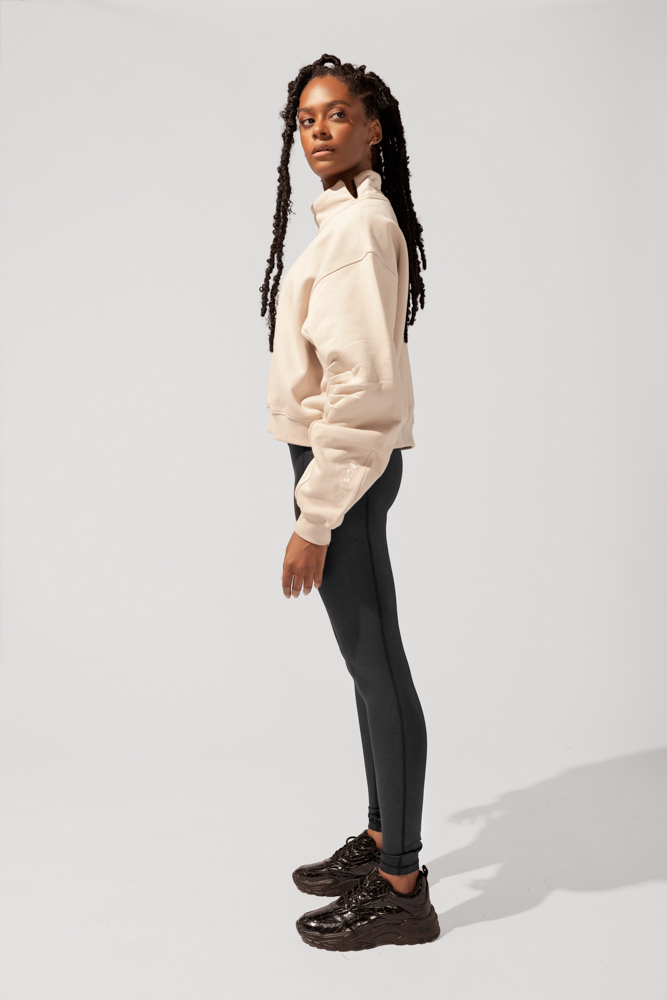 uptown mockneck sand popflex