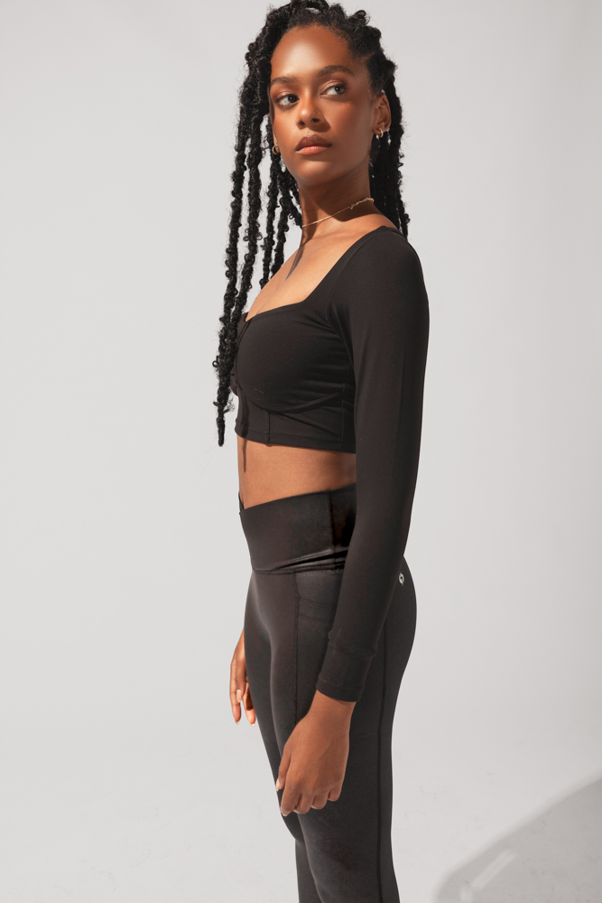 soho sweetheart crop black side view popflex 