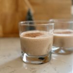 dairy free eggnog in a glass blogilates holiday drink christmas almond milk