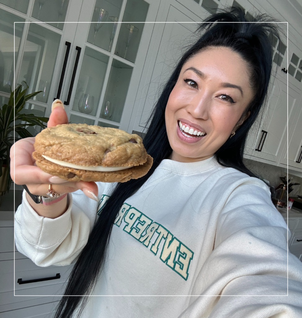 cassey ho chocolate chip cookie sandwich recipe entrepreneur journey blogilates