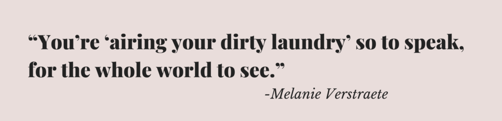 the ick trend tiktok airing dirty laundry quote melanie verstraete
