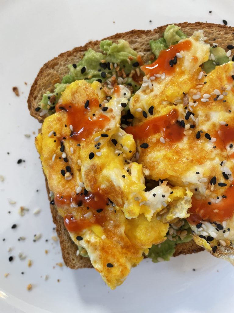 eggs on toast with avocado how to eat more protein and fat at breakfast