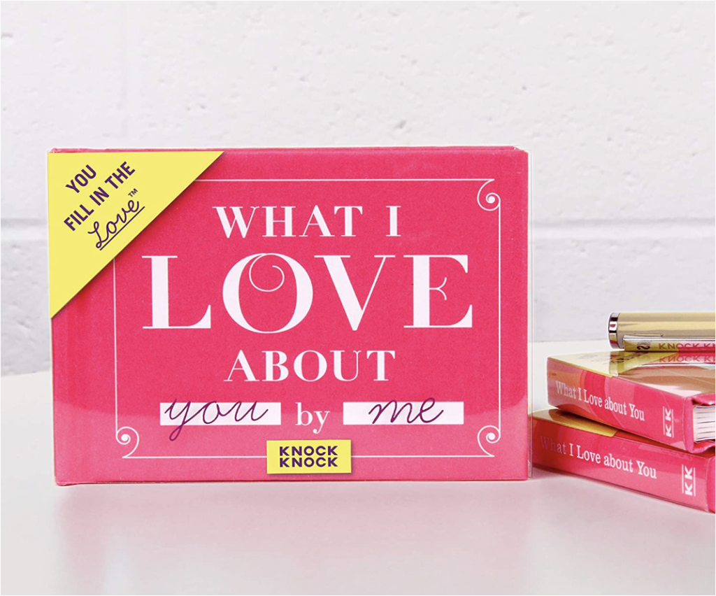 what i love about you and me book valentine's day gifts for him