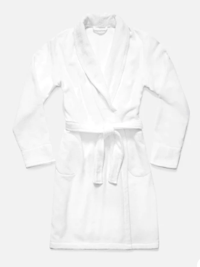 brooklinen super plush robe white