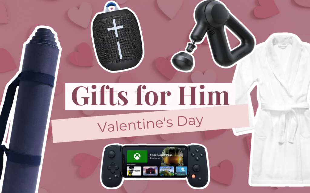 valentine's day gifts for him brooklinen robe popflex yoga mat thergun speaker