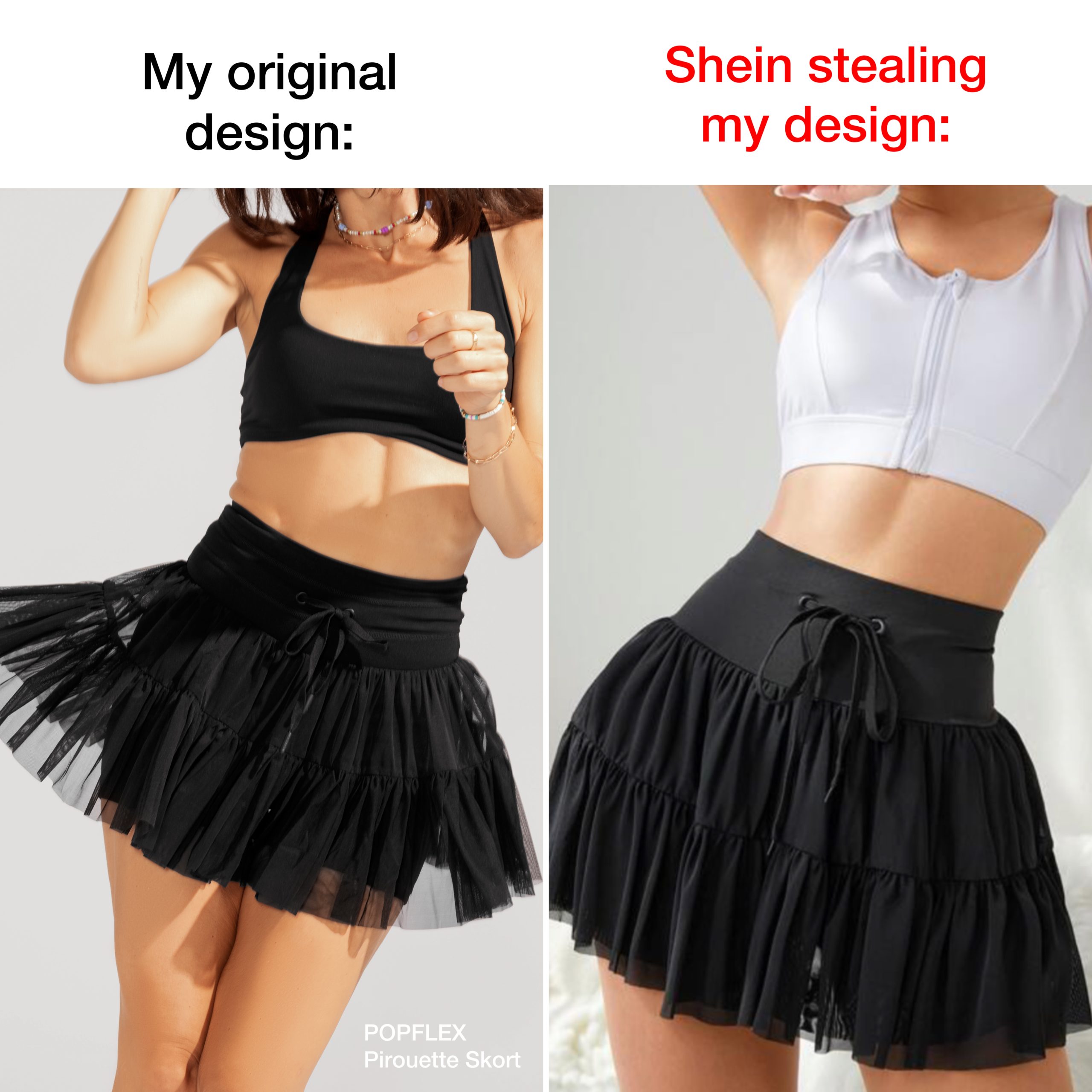 Shein stole my design so I'm spilling all the tea and it's PIPING HOT. -  Blogilates