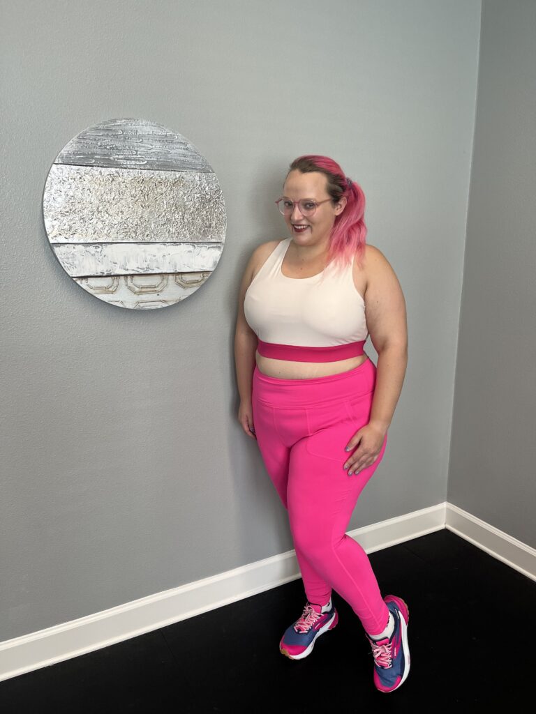 Sports Bra Pink, Plus Size Fabletics Bra Top