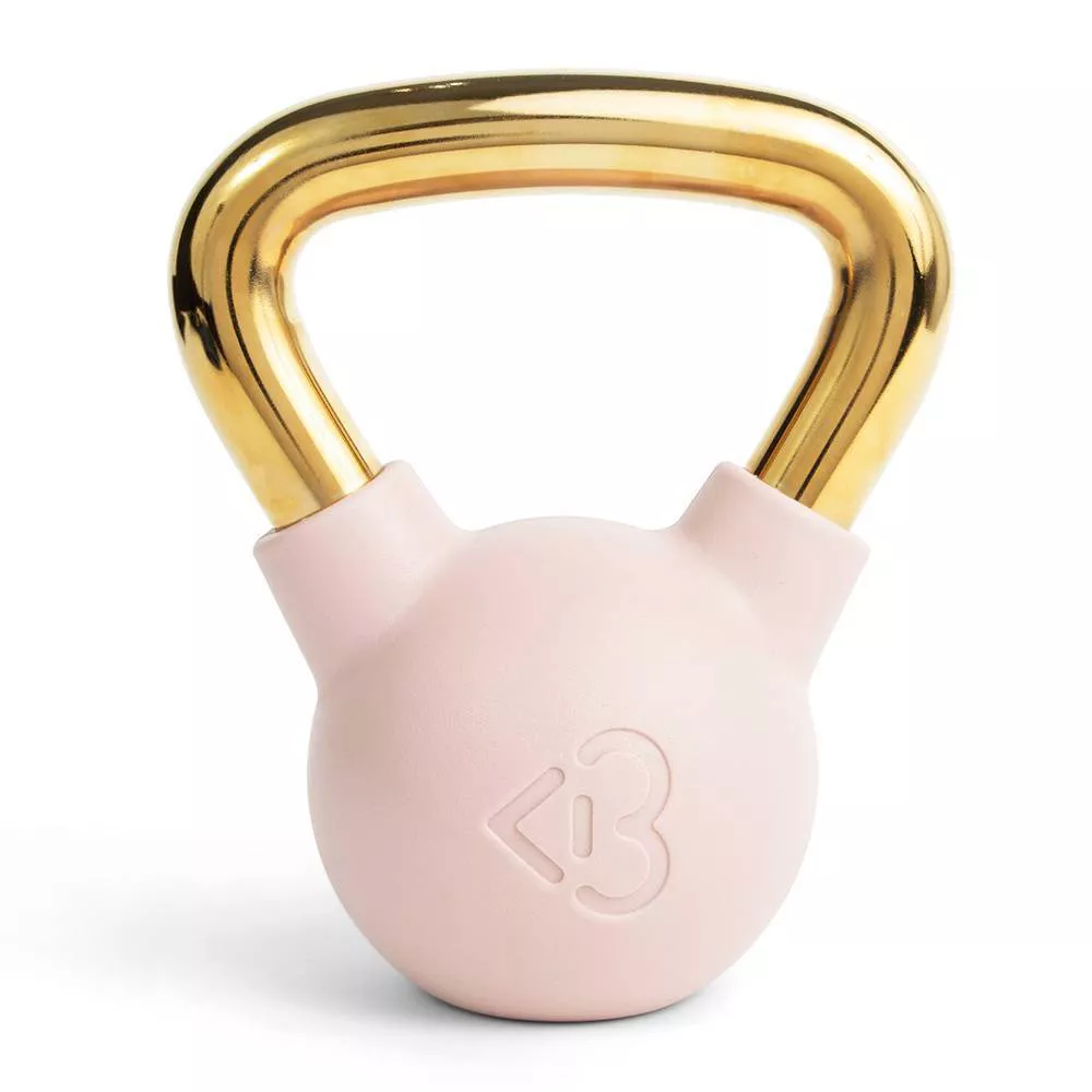 Gold Iron Kettlebell 15lbs Blogilates
