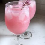 Valentine's Day mocktail non-alcoholic rose gin and tonic