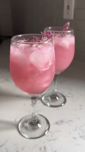 rose gin and tonic pretty mocktail recipe