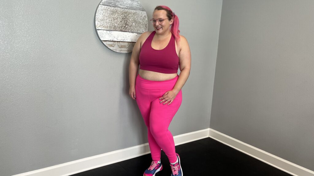 old navy sports bra pink