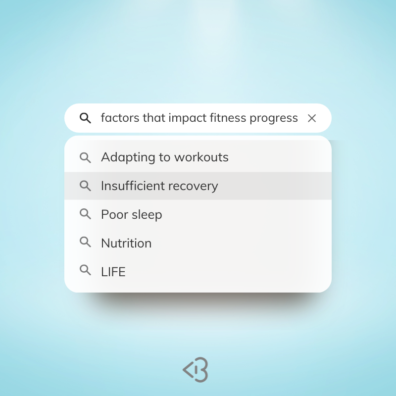 factors impacting fitness progress sleep adapting to workouts nutrition sleep life