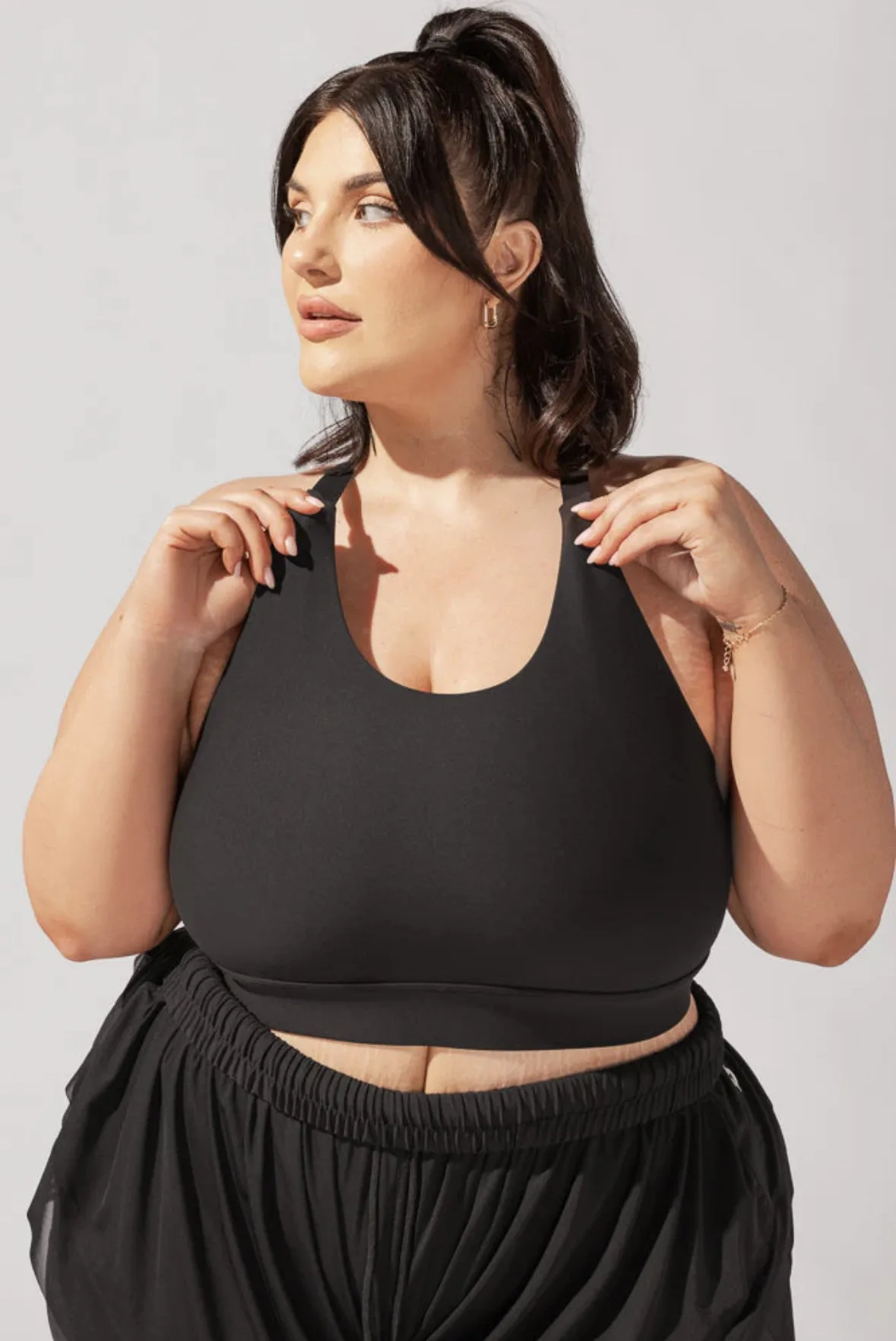 Ambition Bra Y Back Adjustable Bra - Black - Blogilates