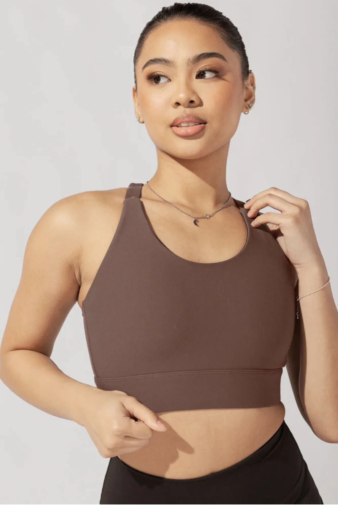 Ambition Bra Y Back Adjustable Bra - Mocha - Blogilates