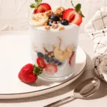 protein parfait with fruit